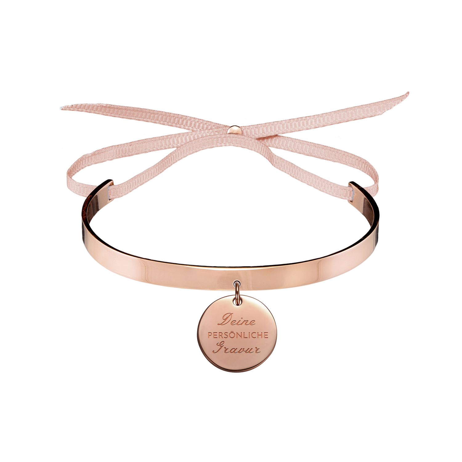 Balance Charm Armband Roségold mit Gravur